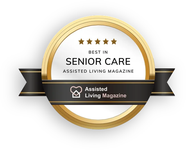 Best in Senior Care badge from Assisted Living Magazine